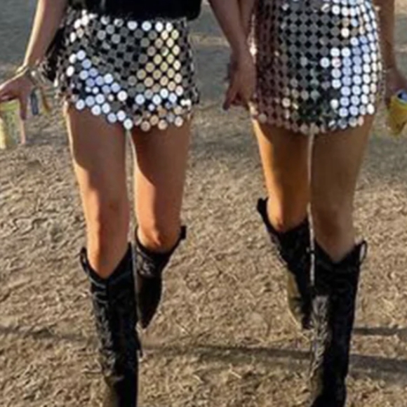 Sequin Disco Skirt - Picture 3 of 4